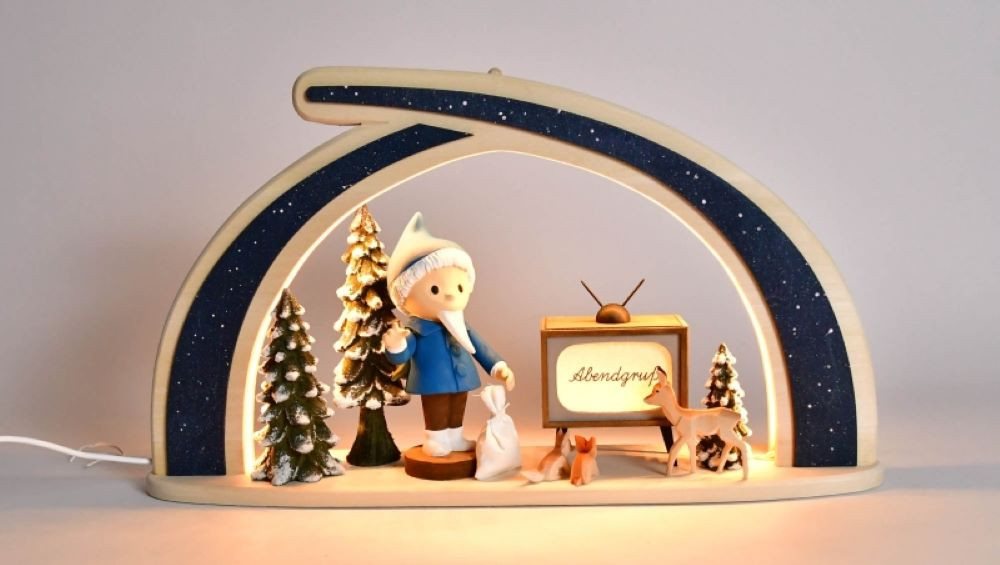 RATAGS LED Schwibbogen Massivholzbogen Sandmännchen mit TV 65 Jahre Sandmann Neuheit 2025, Handwerkskunst original Erzgebirge RATAGS LED Schwibbogen Massivholzbogen Sandmännchen mit TV 65 Jahre Sandmann Neuheit 2025, Handwerkskunst original Erzgebirge von RATAGS