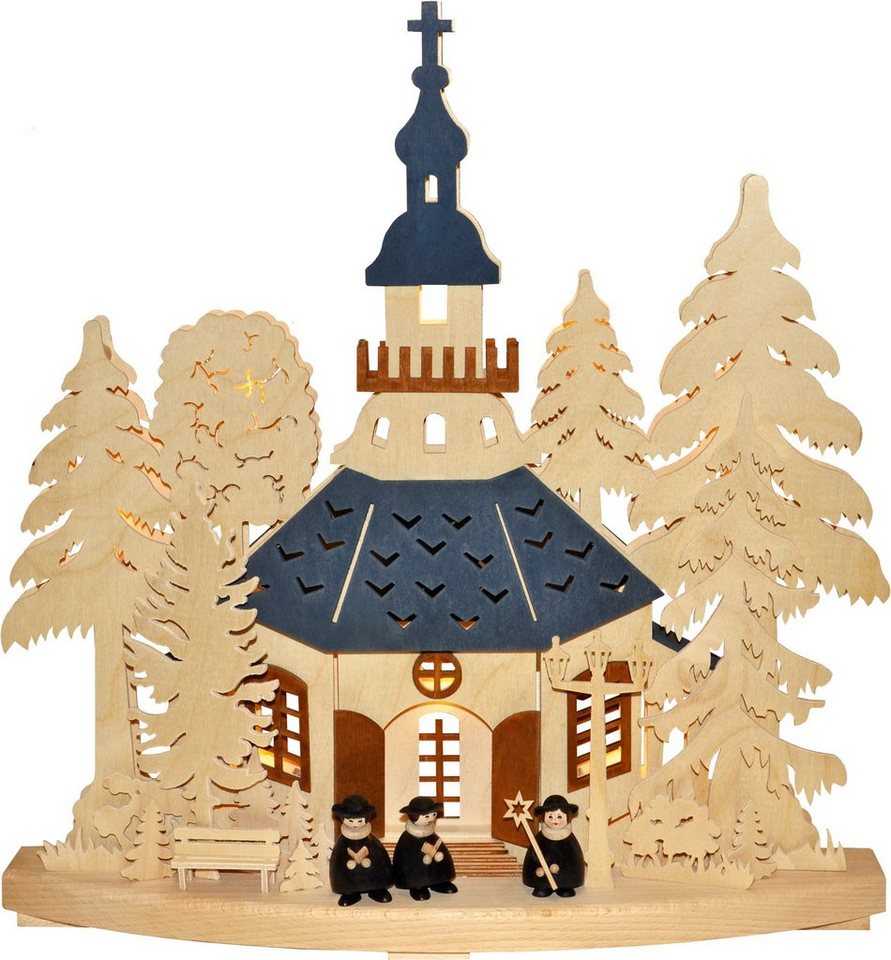 RATAGS LED Schwibbogen Schwibbogen klein, Kirchgang in Seiffen, farbige Dächer, Höhe 32 cm, Handarbeit aus dem Erzgebirge RATAGS LED Schwibbogen Schwibbogen klein, Kirchgang in Seiffen, farbige Dächer, Höhe 32 cm, Handarbeit aus dem Erzgebirge von RATAGS