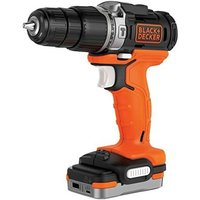 Black+decker BDCHD12S1-XJ - 12V Hammerbohrer mit 1,5 Ah Lithium-Akku, inkl. USB-Ladekabel, Ladegerät und Akku nicht enthalten, Farbe Cranberry von Black & Decker