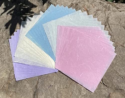 Maulbeerpapier, Naturfaser, quadratisch, Origami-Papier, Kunsthandwerk, Dekorationspapier, quadratisches Faltpapier für Bastelarbeiten, Pastellfarben, 15,2 x 15,2 cm, 50 Blatt Maulbeerpapier, Naturfaser, quadratisch, Origami-Papier, Kunsthandwerk, Dekorationspapier, quadratisches Faltpapier für Bastelarbeiten, Pastellfarben, 15,2 x 15,2 cm, 50 Blatt von RATREE 888