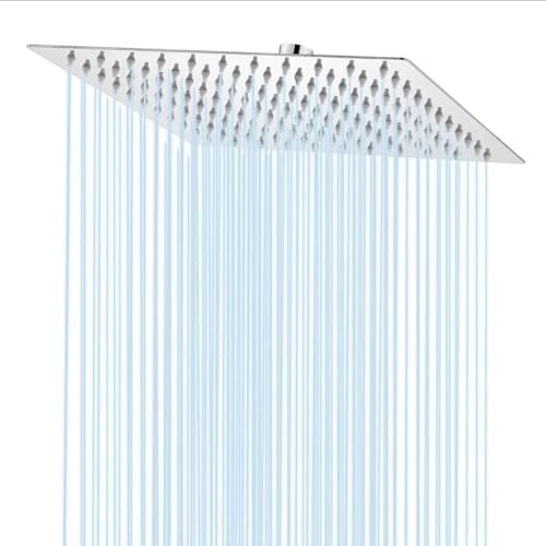 Regendusche Duschkopf,Duschkopf Regendusche,Kopfbrause,16“ Quadratischer Duschkopf Aus Edelstahl,Wasser Sparender Versenkter Duschkopf,360 Schwenkbarer Regen-Duschkopf,Wand- Oder Deckenmontage Möglich Regendusche Duschkopf,Duschkopf Regendusche,Kopfbrause,16“ Quadratischer Duschkopf Aus Edelstahl,Wasser Sparender Versenkter Duschkopf,360 Schwenkbarer Regen-Duschkopf,Wand- Oder Deckenmontage Möglich von RATSTONE