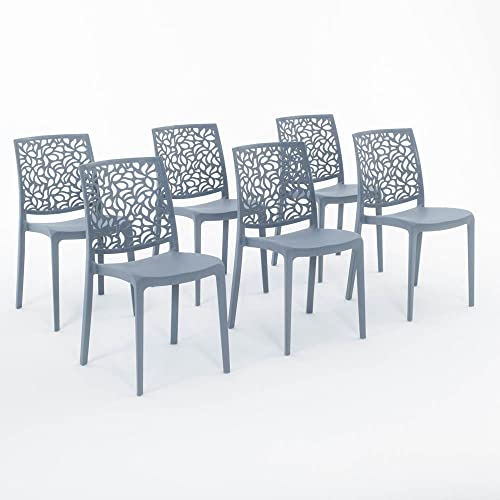 RATTATAN Anna - Stühle aus mit Glasfaser verstärktem Harz (6, Zement) von RATTATAN