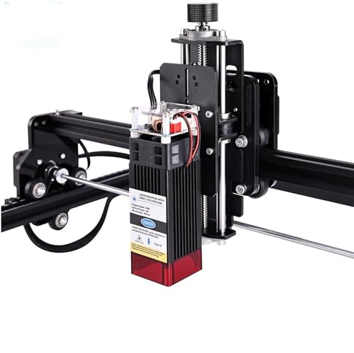 RATTMMOTOR 40W Lasermodul,10000 mW Optisches Leistungsmodul 450nm Wellenlänge High Power Kompressed Spot Laser Kopf Für 3020 4030 CNC Fräsmaschine DIY Gravur Holz Metall von RATTMMOTOR