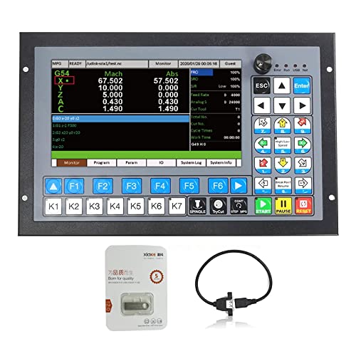RATTMMOTOR CNC Steuerung System DDCS Expert, 4-Achsen Offline Motion Controller PLC 1000kHz, Eigenständige Bewegung Steuerung für Maschine von RATTMMOTOR