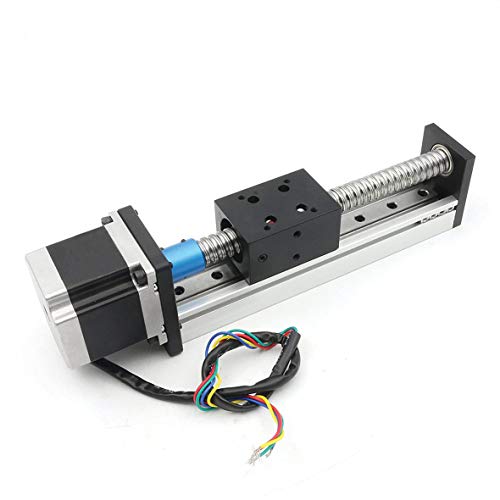 RATTMMOTOR 400mm Verfahrweg Länge Linear Schienenführung CNC Linearschlitten Tisch Lineartischantrieb CBX1605 Kugelumlaufspindel mit NEMA23 Schrittmotor von RATTMMOTOR