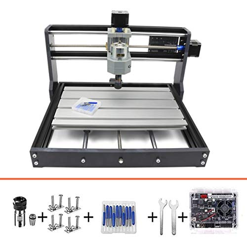 RATTMMOTOR CNC 3018 Pro Engraving Machine,3 Achsen GRBL Streurung, 4G-USB-Flash-Laufwerk, Arbeitbereich 300x180x450mm,ER11 Engraver Fräsmaschine für PVC PCB Holzschnitzen DIY Engraver Fräsmaschine von RATTMMOTOR