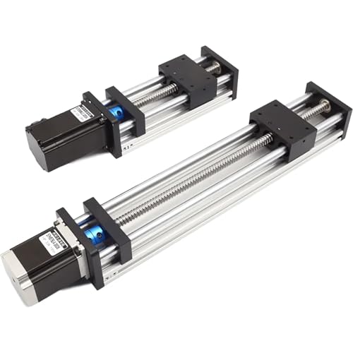 RATTMMOTOR CNC Linearführung, Linearantrieb Effektiver Hub L-100mm Lineartisch-Aktuator Kugelumlaufspindel mit Nema23 Schrittmotor für cnc Fräsmaschine von RATTMMOTOR