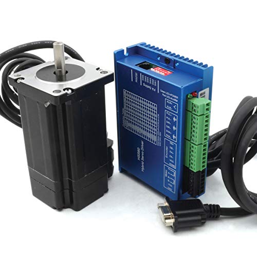 RATTMMOTOR Closed Loop Schrittmotor Kit Nema23 2Nm Closed Loop Stepper Motor und HSS57 Schrittmotor Treiber Steuerung und Kabel für CNC Gravur-Fräsmaschine von RATTMMOTOR