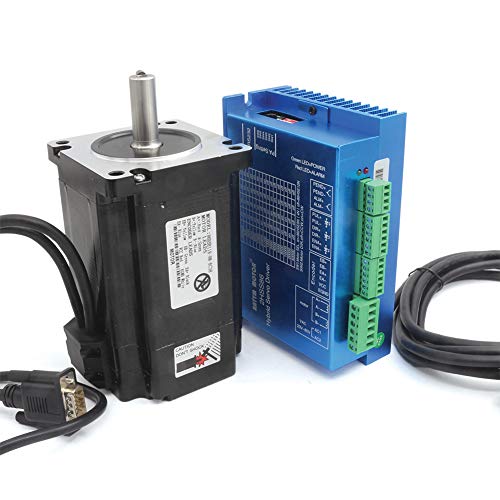 RATTMMOTOR CNC Steuerung Kit Nema34 8Nm Schrittmotor mit geschlossener Schleife Hybrid 2-Phasen 2HSS86 Servomotor Treiber 30-100V DC mit 3m Kabel für CNC Fräser Gravur Fräsmaschine von RATTMMOTOR