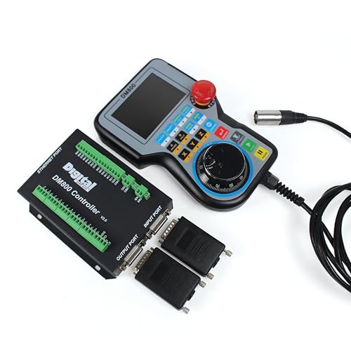 RATTMMOTOR DM800 5-Achsen-Standalone-CNC-Bewegungs-Offline-Controller mit MPG E-Stop Handrad, Handsteuerung, unterstützt Ethernet, G-Code von RATTMMOTOR