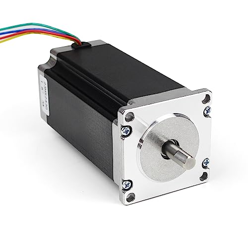 RATTMMOTOR Nema 23 Schrittmotor,Nema23 Stepper Motor, 2.8Nm (425oz.in) 3A 1.8 Grad 4 Anschlussdraht 2-phasiger 57x57x112mm für Roboter, 3D-Drucker,CNC-Fräse(23HS2430) von RATTMMOTOR