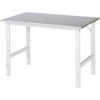 Arbeitstisch Tom BxTxH 1250x800x760-1080mm, Stahlblech Arbeitsplatte - RAU von RAU
