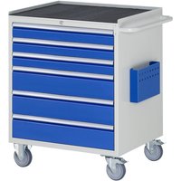 Montagewagen Metall-Top 6 x Schublade-XL 3x90, 3x150mm BxTxH 770x650x975 mm - RAU von RAU