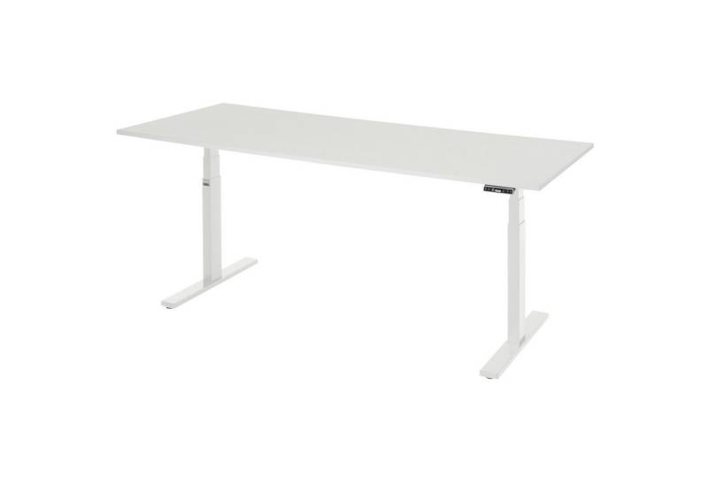 RAU Schreibtisch Schreibtisch adlatus 100 2000x800x650-1300 M-Platte lichtgrau von RAU