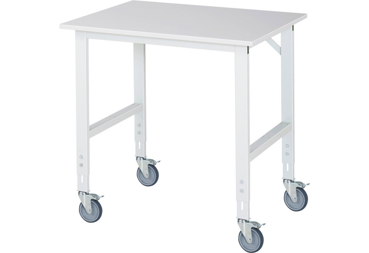 RAU Werkbank Arbeitstisch 1000x800x910-1230 fahrbar M-Platte 22mm lichtgrau RAU Werkbank Arbeitstisch 1000x800x910-1230 fahrbar M-Platte 22mm lichtgrau von RAU
