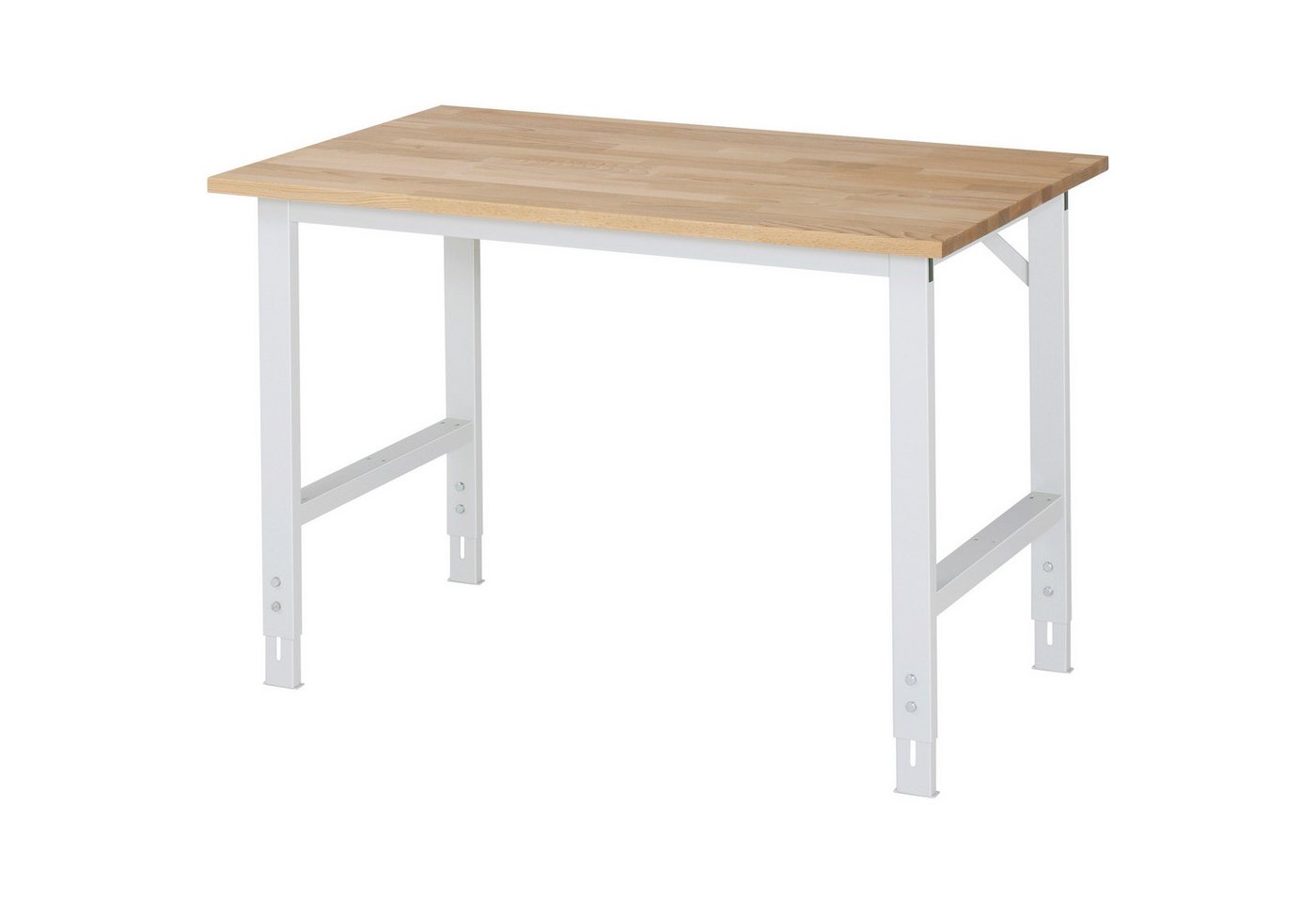 RAU Werkbank Arbeitstisch 1250x800x760-1080 B-Platte 25mm lichtgrau RAU Werkbank Arbeitstisch 1250x800x760-1080 B-Platte 25mm lichtgrau von RAU