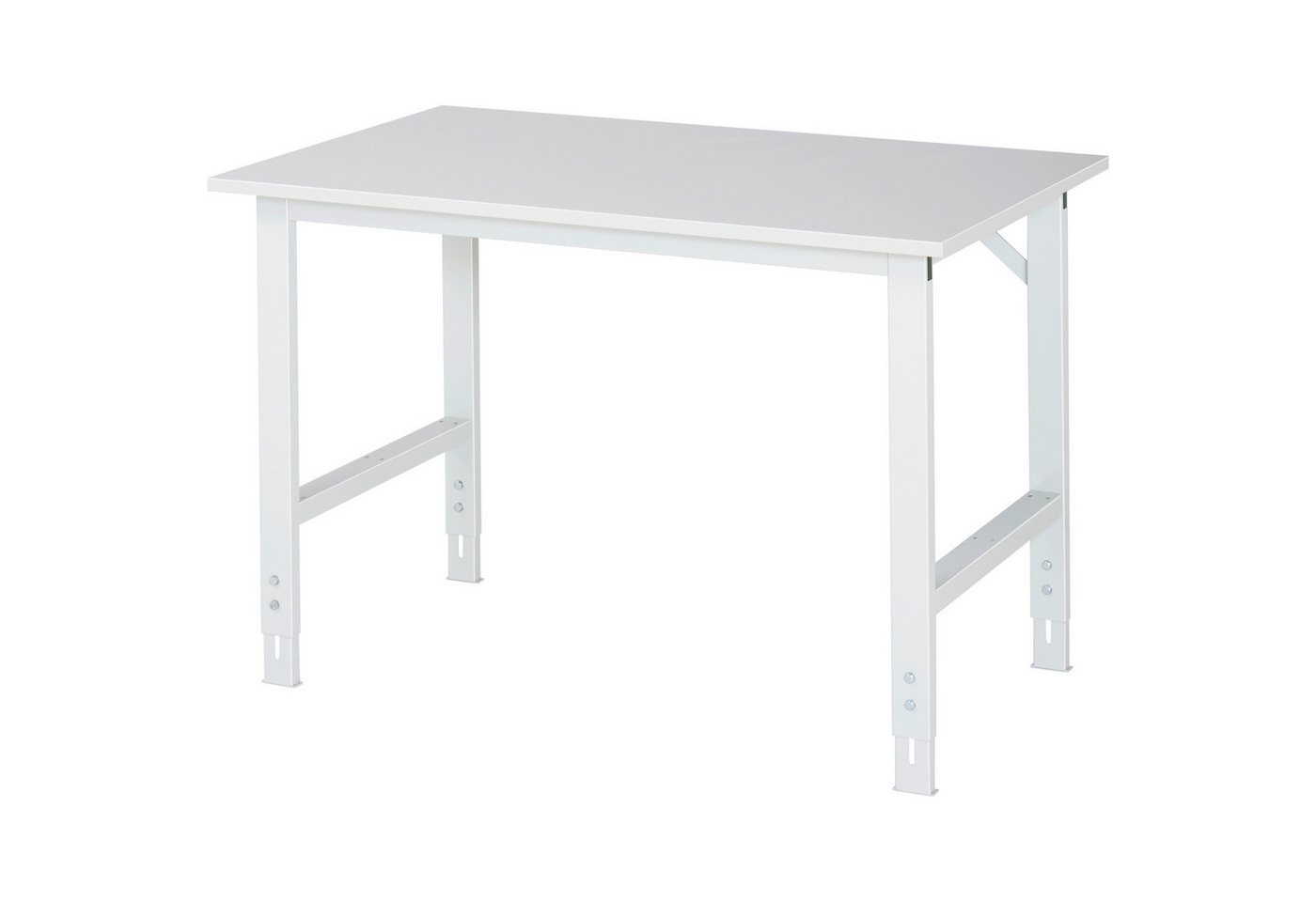 RAU Werkbank Arbeitstisch 1250x800x760-1080 M-Platte 22mm lichtgrau RAU Werkbank Arbeitstisch 1250x800x760-1080 M-Platte 22mm lichtgrau von RAU