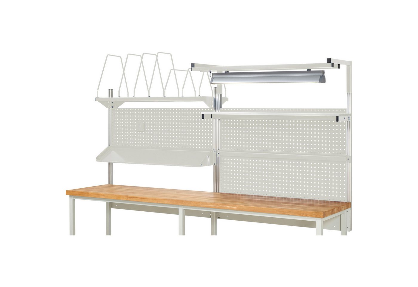 RAU Werkbank System-Aufbau EE Komplettset 06 3000mm lichtgrau/lichtgrau RAU Werkbank System-Aufbau EE Komplettset 06 3000mm lichtgrau/lichtgrau von RAU