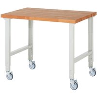 Rau Fahrbare Werkbank höhenverstellbar 7000-1, B1250xT900xH950-1000mm Rau Fahrbare Werkbank höhenverstellbar 7000-1, B1250xT900xH950-1000mm von RAU