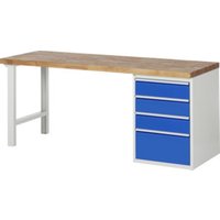 Rau Werkbank Modell 7510 mit 4 Schubladen BxTxH 2000x900x840mm Rau Werkbank Modell 7510 mit 4 Schubladen BxTxH 2000x900x840mm von RAU