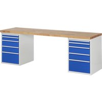 Rau Werkbank Modell 7511 mit 10 Schubladen BxTxH 2500x900x840mm Rau Werkbank Modell 7511 mit 10 Schubladen BxTxH 2500x900x840mm von RAU