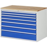 Schubladenschrank Buche-Top und 7 x Schubl.-XXL 2x60 2x90 2x120 1x180mm - RAU von RAU