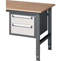 Unterbauschrank H395xB490xT600mm anthrazitg RAU lichtg RAU 2 Schubl.Einfachauszug von RAU