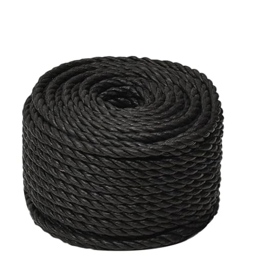 Möbel Haushalt Werkzeuge Arbeitsseil schwarz 14mm 25m Polypropylen von RAUGAJ