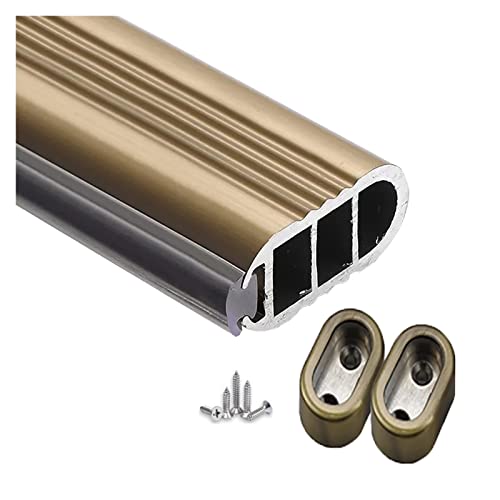 RAUGAJ 2,4 Mm Dicke Kleiderhängestange, Aluminiumlegierung Ovaler Duschvorhangstange - Wasser/Rost -Proof, Cuttable -Kleidungsstange Für Kleiderschränke/Eingangs-/Flur/Champagne/140Cm/55.1In RAUGAJ 2,4 Mm Dicke Kleiderhängestange, Aluminiumlegierung Ovaler Duschvorhangstange - Wasser/Rost -Proof, Cuttable -Kleidungsstange Für Kleiderschränke/Eingangs-/Flur/Champagne/140Cm/55.1In von RAUGAJ