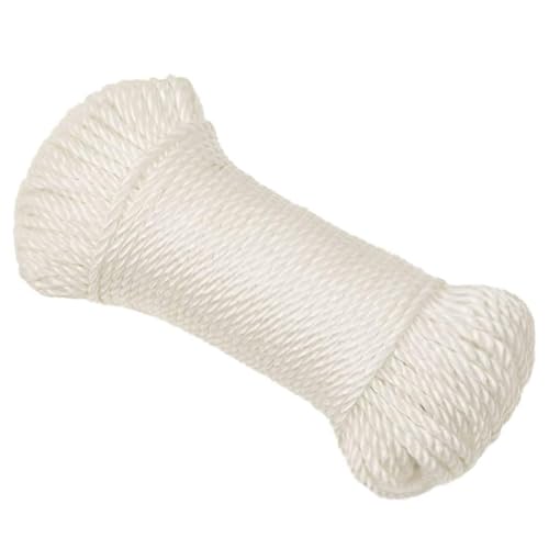 RAUGAJ Arbeitsseil weiß 6 mm 25 m Polypropylen, Artikelfarbe: Weiß von RAUGAJ