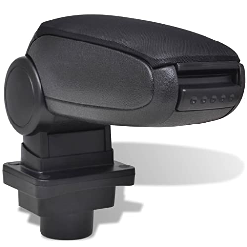 RAUGAJ Auto Armlehne für Skoda Fabia MK1 (1999-2007), Artikelfarbe: Schwarz von RAUGAJ