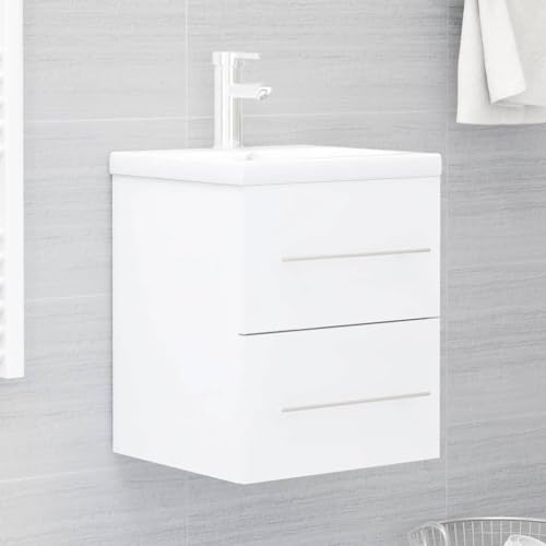 RAUGAJ Badmöbel-Sets Waschbeckenunterschrank Weiß 41x38,5x48cm Holzmöbel von RAUGAJ