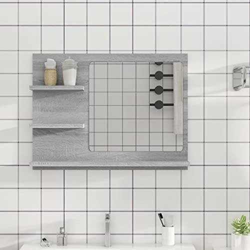 RAUGAJ Badspiegel grau Sonoma 60x10,5x45cm Holzwerkstoff Artikelfarbe Grau Sonoma RAUGAJ Badspiegel grau Sonoma 60x10,5x45cm Holzwerkstoff Artikelfarbe Grau Sonoma von RAUGAJ