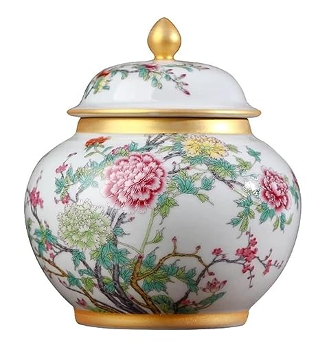 RAUGAJ Dekoratives Jar Ingwer Jar Vase Dekor Vintage Keramik Ingwerglas Mit Deckel Chinesische Tradition Aufbewahrung Jar Dekorative Porzellangläser Tempelglas Ingwer Gläser Aufbewahrungsglas Jar/a/20 von RAUGAJ