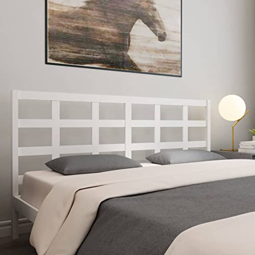RAUGAJ Dieser Artikel: Bett-Kopfteil, weiß, 205,5 x 4 x 100 cm, Massivholz, Kiefer von RAUGAJ