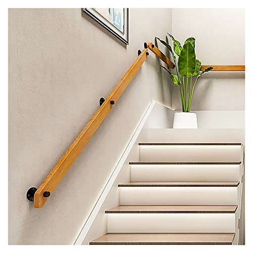 RAUGAJ Flur Loft-Holztreppe Handläufe, 80/100/120/180/200/300 cm Lange Heimkindergarten-Korridor-Leitplanke, Ati-Skid-Erwachsene Behinderte Grab-Grabstangen/3.8M/12.5Ft RAUGAJ Flur Loft-Holztreppe Handläufe, 80/100/120/180/200/300 cm Lange Heimkindergarten-Korridor-Leitplanke, Ati-Skid-Erwachsene Behinderte Grab-Grabstangen/3.8M/12.5Ft von RAUGAJ