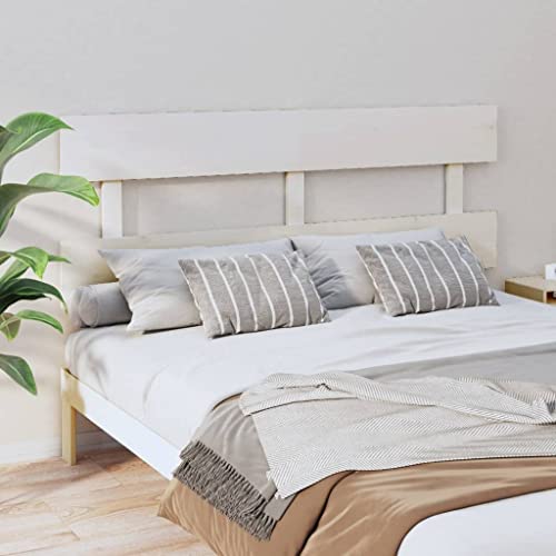 RAUGAJ Furniture Home Tools Bett Kopfteil Weiß 164x3x81cm Massivholz Kiefer von RAUGAJ