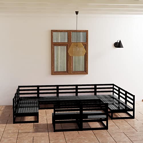 RAUGAJ Furniture Home Tools Garten-Lounge-Set, massives Kiefernholz, 11-teilig von RAUGAJ