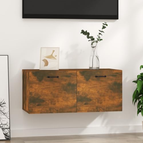 RAUGAJ Furniture Home Tools Hängeschrank aus geräucherter Eiche, 80 x 36,5 x 35 cm, Holzwerkstoff von RAUGAJ