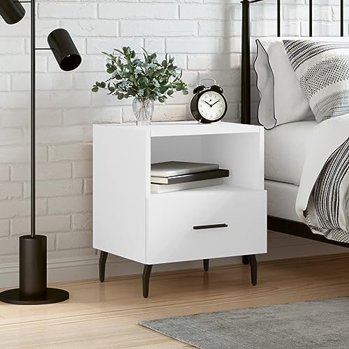 RAUGAJ Furniture Home Tools Nachttisch, Holz, 40 x 35 x 47,5 cm, Weiß von RAUGAJ