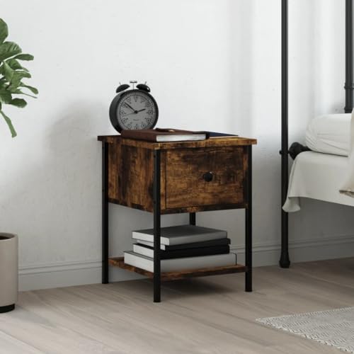RAUGAJ Furniture Home Tools Nachttisch, Raucheiche, 34 x 35,5 x 45 cm, Holzwerkstoff von RAUGAJ