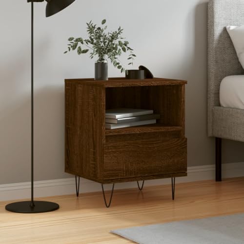 RAUGAJ Furniture Home Tools Nachttisch Braun Eiche 40x35x50cm Holzwerkstoff von RAUGAJ
