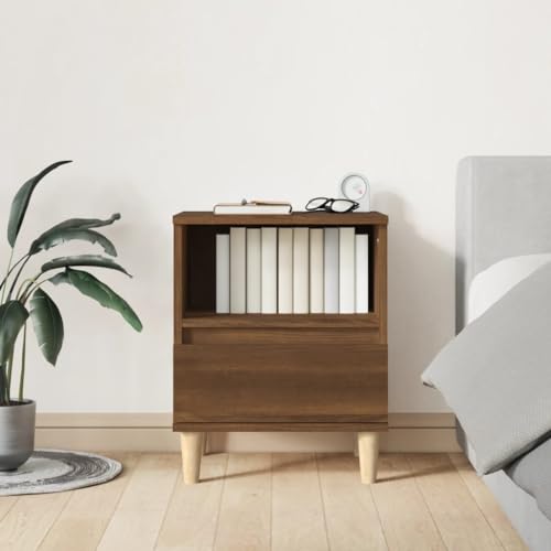 RAUGAJ Furniture Home Tools Nachttisch Braun Eiche 40x35x50cm von RAUGAJ