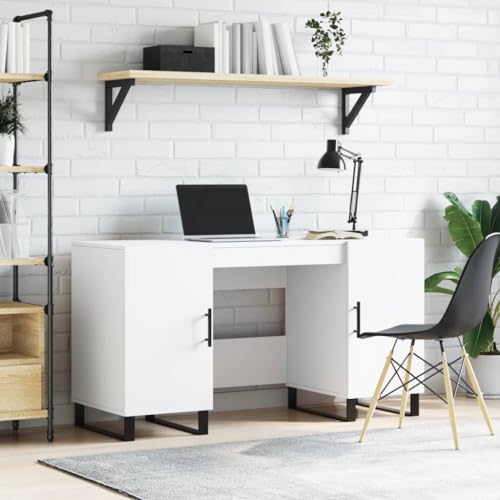 RAUGAJ Furniture Home Tools Schreibtisch, Holz, 140 x 50 x 75 cm, Weiß von RAUGAJ