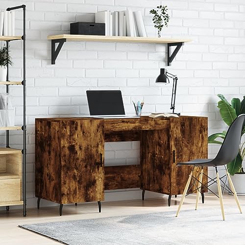 RAUGAJ Furniture Home Tools Schreibtisch, Raucheiche, 140 x 50 x 75 cm, Holzwerkstoff von RAUGAJ