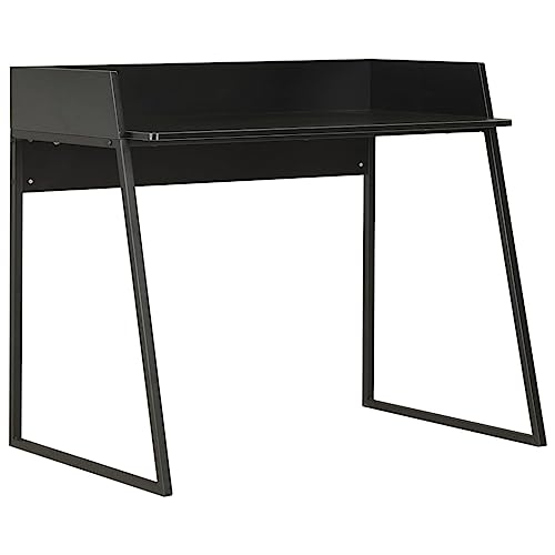 RAUGAJ Furniture Home Tools Schreibtisch, Schwarz, 90 x 60 x 88 cm von RAUGAJ