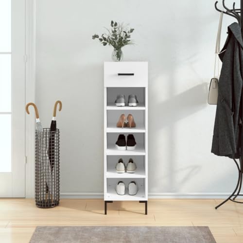 RAUGAJ Furniture Home Tools Schuhschrank, Holz, 30 x 35 x 105 cm, Weiß von RAUGAJ