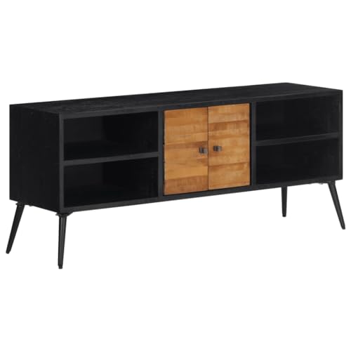 RAUGAJ Furniture Home Tools TV-Schrank, 112 x 31 x 45 cm, massives recyceltes Teakholz von RAUGAJ