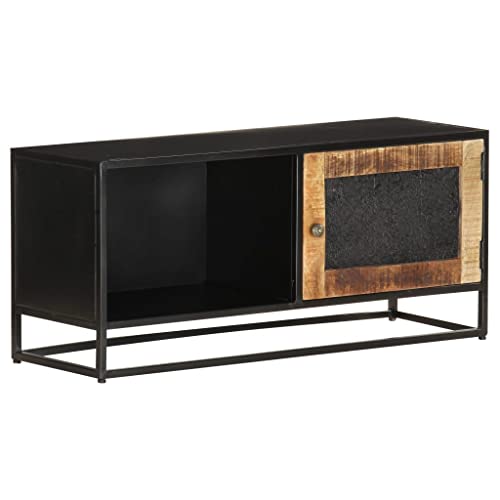 RAUGAJ Furniture Home Tools TV-Schrank, 90 x 30 x 40 cm, Mangoholz, grob von RAUGAJ