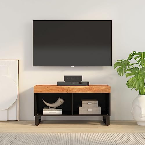 RAUGAJ Furniture Home Tools TV-Schrank 85x33x43,5 cm Massivholz Akazie von RAUGAJ